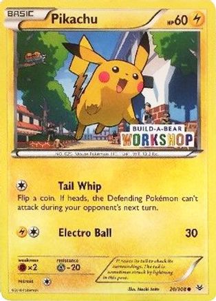 Pikachu (Build-A-Bear Workshop Exclusive) 020/108  - Promo