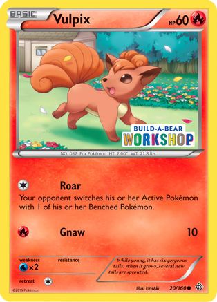Vulpix (Build-A-Bear Workshop Exclusive) 020/160  - Promo