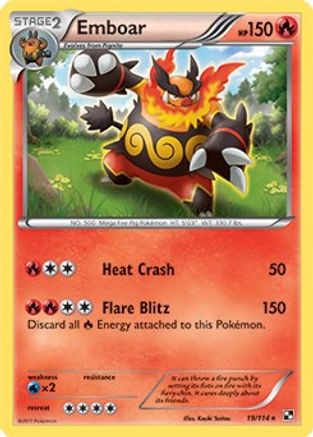 Emboar - 19/114/114  - Rare