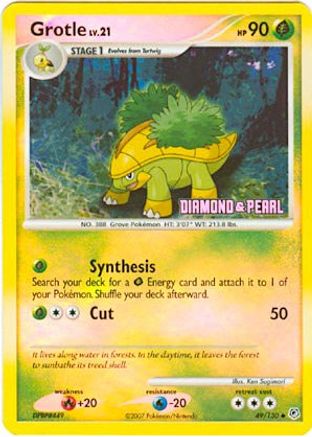 Grotle - 49/130 [Diamond & Pearl]/130  - Reverse Holofoil - Promo