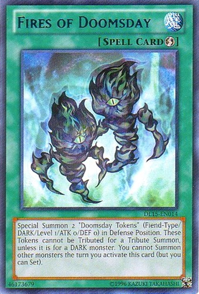 Fires of Doomsday (Blue) (DL15-EN014) - Rare