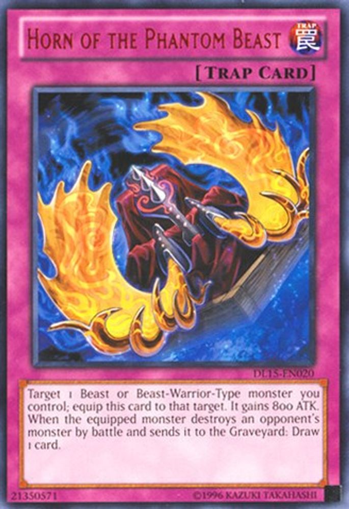 Horn of the Phantom Beast (Red) (DL15-EN020) - Rare