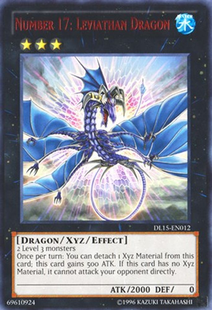 Numéro 17 : Dragon Léviathan (Rouge) [DL15-EN012] Rare 