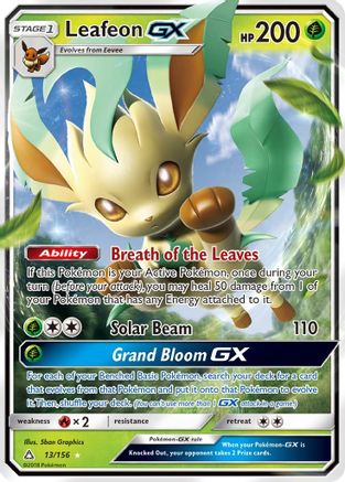Leafeon GX 013  - Holofoil - Ultra Rare
