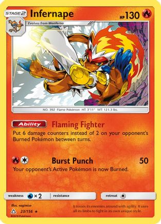 Infernape 023/156  - Holofoil - Holo Rare