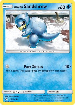Alolan Sandshrew 028  - Common