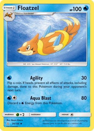 Floatzel 036/156  - Uncommon