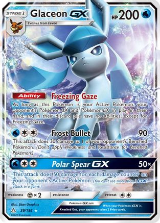 Glaceon GX 039  - Holofoil - Ultra Rare