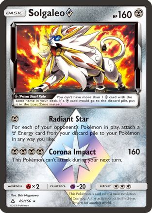 Solgaleo Prism Star 089  - Holofoil - Prism Rare