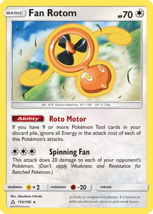 Fan Rotom 110  - Rare