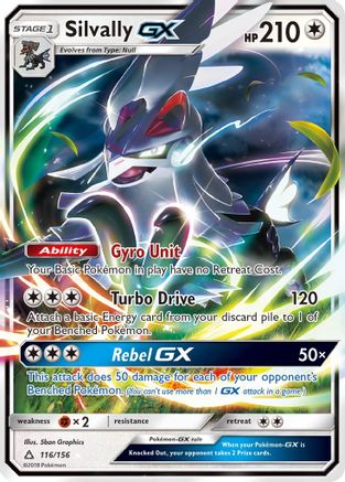 Silvally GX 116  - Holofoil - Ultra Rare