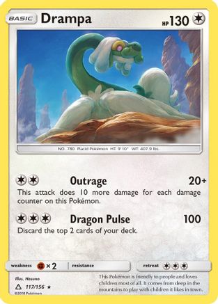 Drampa 117  - Holofoil - Holo Rare