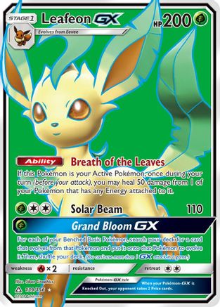 Leafeon GX (Full Art)  - Holofoil - Ultra Rare