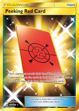 Peeking Red Card (Secret Rare)  - Holofoil - Secret Rare