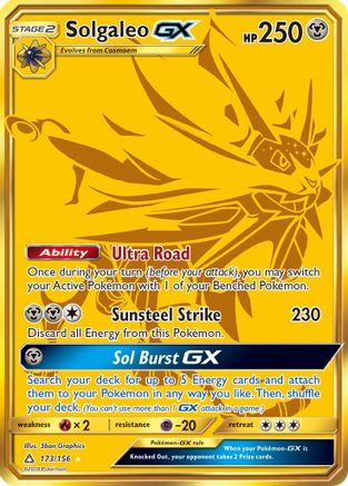 Solgaleo GX (Secret Rare)  - Holofoil - Secret Rare