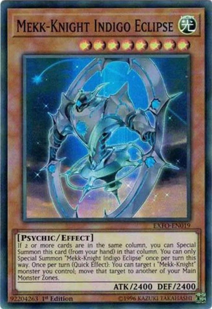 Mekk-Knight Indigo Eclipse (EXFO-EN019) - Super Rare
