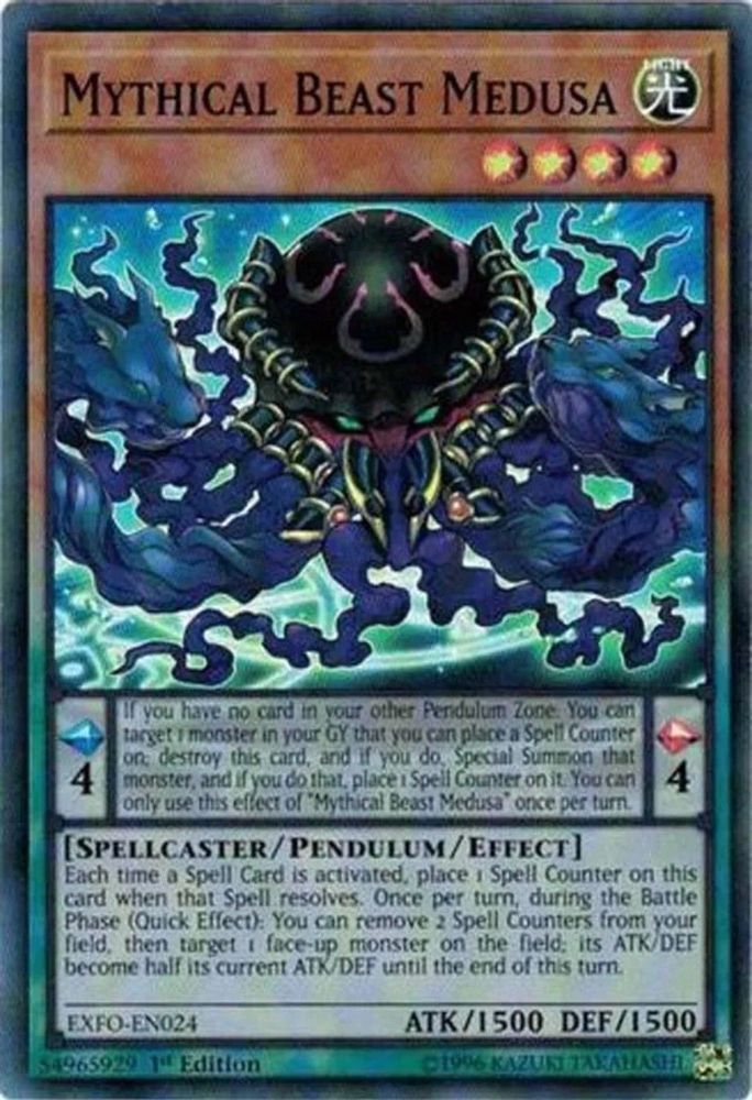 Mythical Beast Medusa (EXFO-EN024) - Super Rare