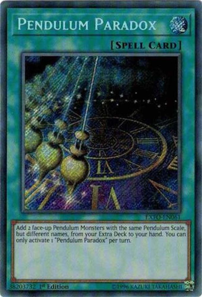 Pendulum Paradox (EXFO-EN061) - Secret Rare
