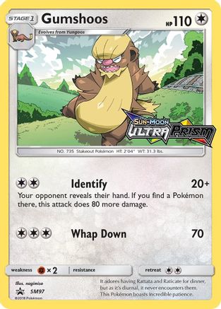 Gumshoos - SM97 (Prerelease)  - Holofoil - Promo