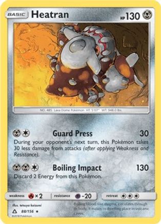 Heatran - 88/156 (Prerelease Kit Exclusive)/156  - Rare