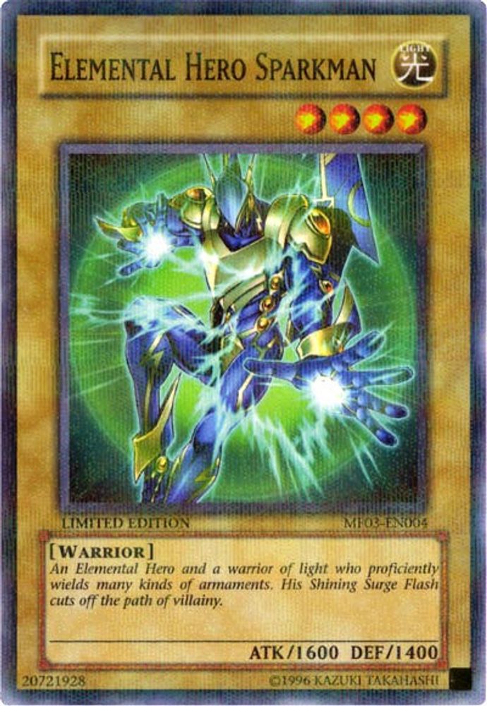 Héros élémentaire Sparkman [MF03-EN004] Parallèle Rare 