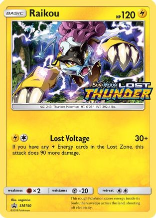 Raikou (Prerelease) SM150  - Holofoil - Promo