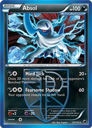 Absol (67/116) (Moltres Legendary Battle Deck) (Thème Deck exclusif) [Noir et blanc : Plasma Freeze] 