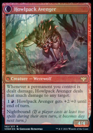 Solitaire de mauvaise humeur // Howlpack Avenger [Innistrad : Crimson Vow Avant-première Promos] 
