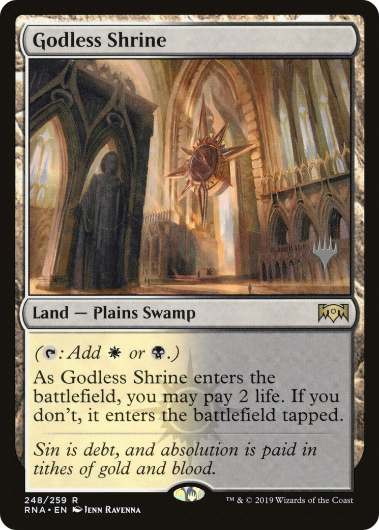 Sanctuaire sans Dieu (Pack promotionnel) [Promos Ravnica Allegiance] 