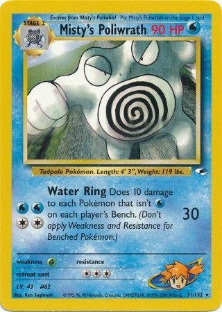 Misty's Poliwrath 031  - Unlimited - Rare