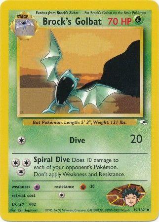 Brock's Golbat 039  - Unlimited - Uncommon