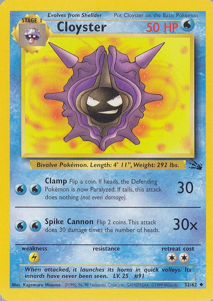 Cloyster 032  - Unlimited - Uncommon