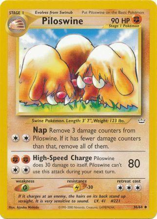 Piloswine (36/64) [Néo Révélation Illimitée] 