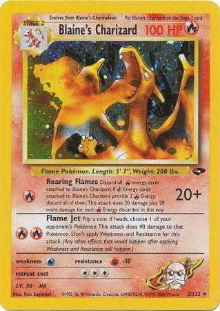 Blaine's Charizard/132  - Unlimited Holofoil - Holo Rare