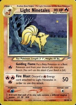 Light Ninetales 050  - Unlimited - Uncommon