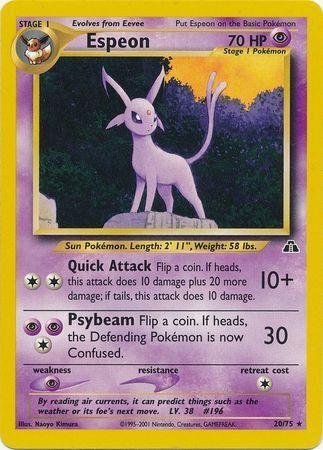 Espeon (20) (20) 020  - Unlimited - Rare
