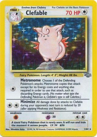 Clefable (1) (1) 001  - Unlimited Holofoil - Holo Rare