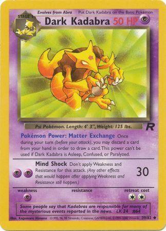Dark Kadabra 039  - Unlimited - Uncommon