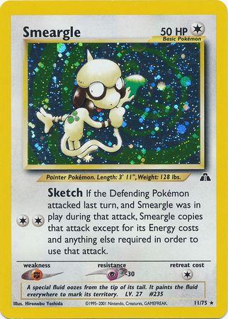 Smeargle (11) 11/75 - Neo Discovery Unlimited Holofoil