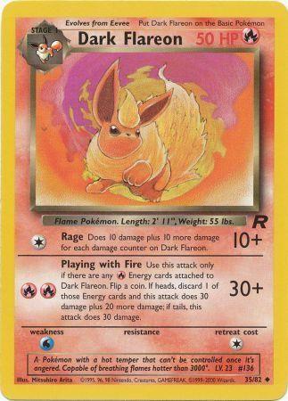 Dark Flareon 035  - Unlimited - Uncommon