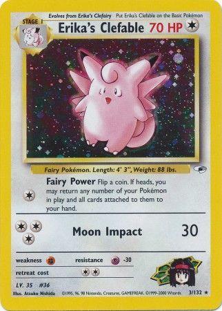 Erika's Clefable 003  - Unlimited Holofoil - Holo Rare