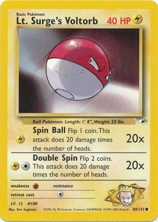Lt. Surge's Voltorb 084  - Unlimited - Common