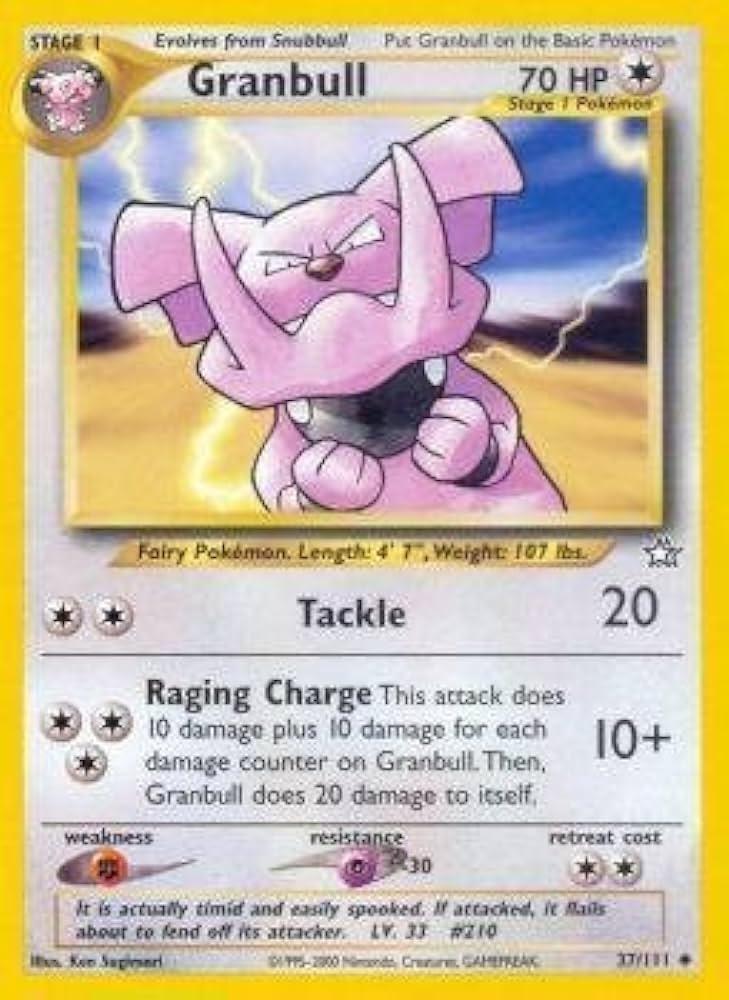 Granbull 037  - Unlimited - Uncommon