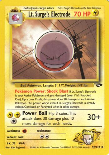Lt. Surge's Electrode 052  - Unlimited - Uncommon