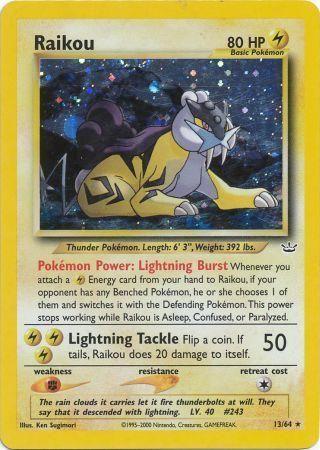 Raikou (13)/64  - Unlimited Holofoil - Holo Rare