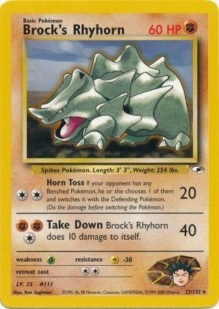 Brock's Rhyhorn (22) (22) 022  - Unlimited - Rare