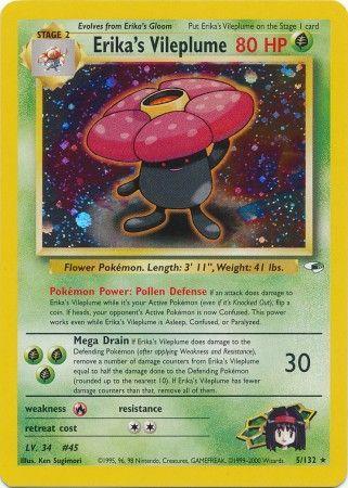 Erika's Vileplume 005  - Unlimited Holofoil - Holo Rare