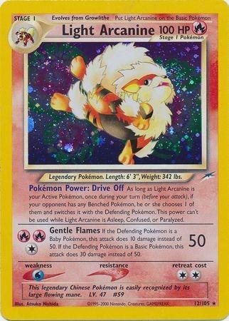 Light Arcanine  - Unlimited Holofoil - Holo Rare