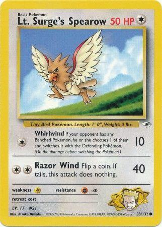 Lt. Surge's Spearow (83) (83) 083  - Unlimited - Common