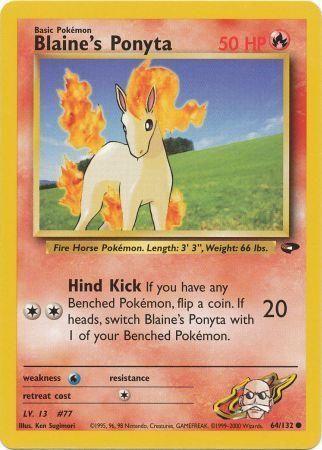 Blaine's Ponyta 064  - Unlimited - Common